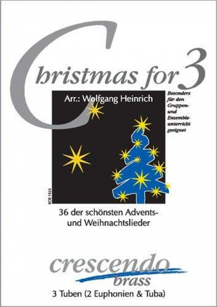 Christmas for 3 für 3 Tuben (2 Tuben und Euphonium)