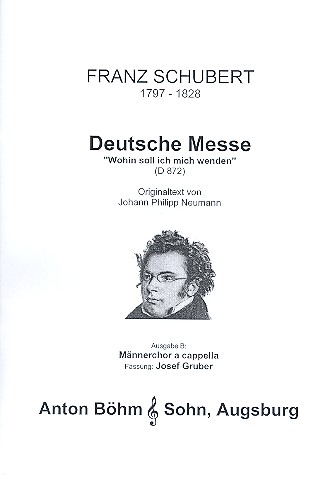 Deutsche Messe Ausgabe B für Männerchor a cappella