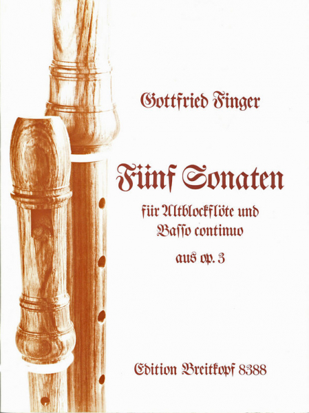 5 Sonaten für Altblockflöte und Bc
