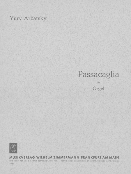 Passacaglia für Orgel