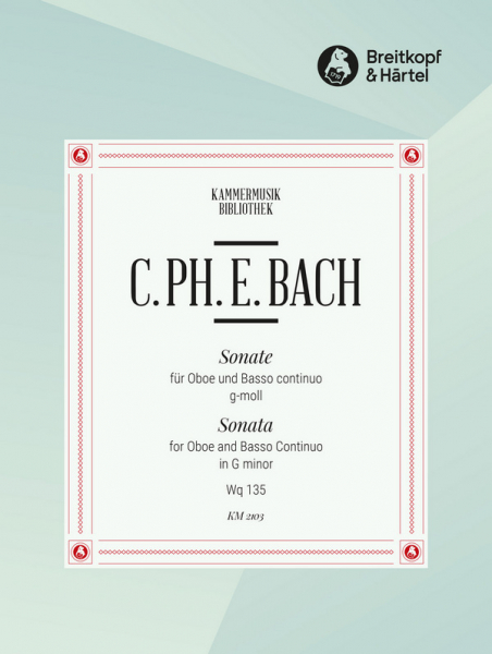 Sonate g-Moll WQ135 für Oboe und Bc