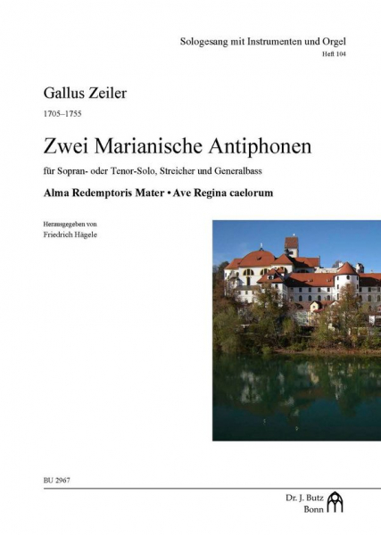 2 Marianische Antiphonen für Sopran solo oder Tenor solo, Streicher und Bc