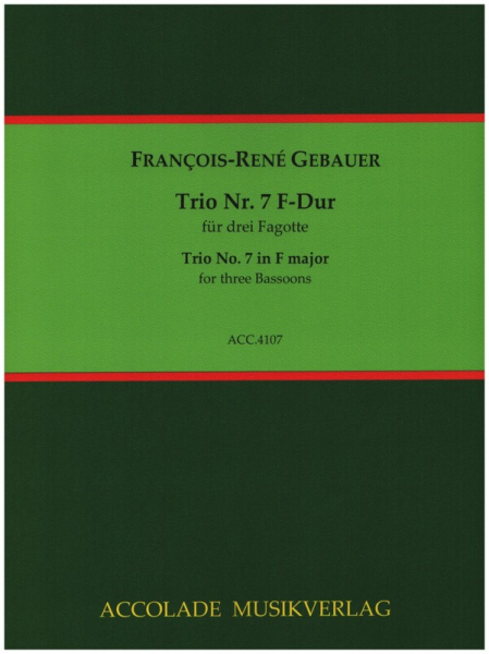 Trio F-Dur Nr.7 für 3 Fagotte