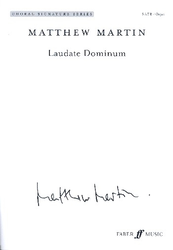Laudate Dominum for mixed chorus and organ