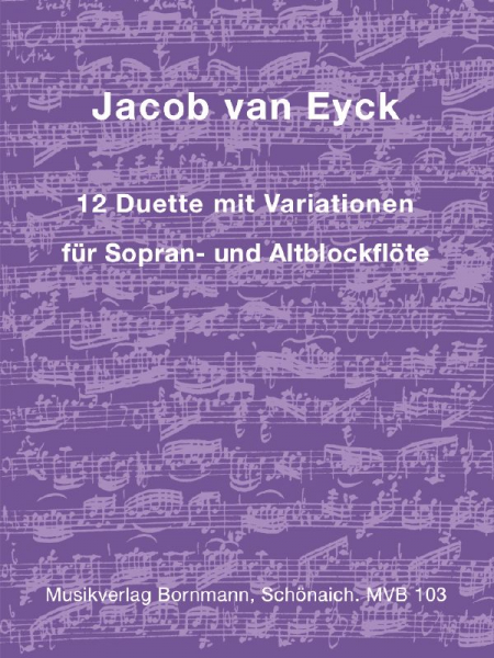 12 Duette mit Variationen für 2 Blockflöten (SA)