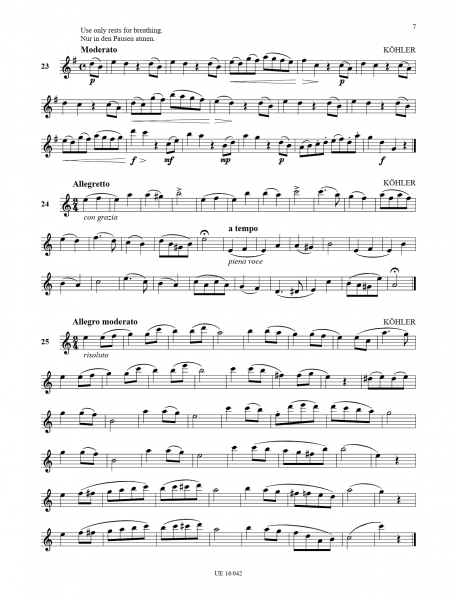 Etüden für Querflöte 125 easy classical studies