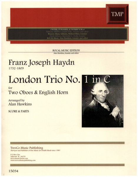 London Trio in C no.1 for 2 oboes and englishhorn