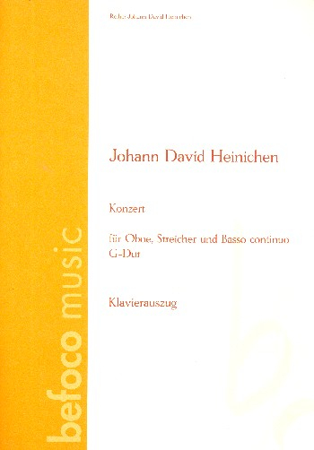 Konzert G-Dur für Oboe, Streicher und Bc