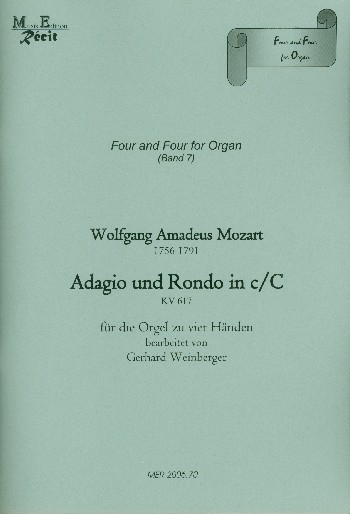 Adagio und Rondo in C KV617 für Orgel zu 4 Händen
