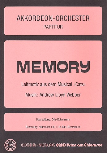 Memory - Leitmotiv aus dem Musical &quot;Cats&quot; für Akkordeonorchester