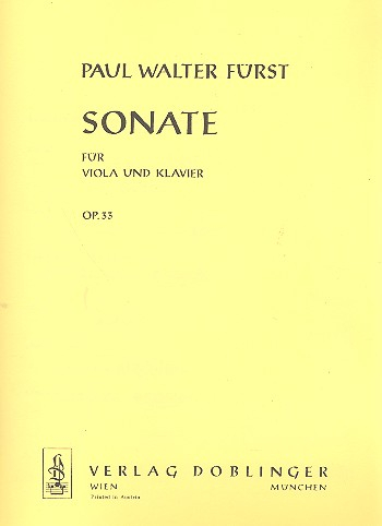 Sonate op.33 für Viola und Klavier