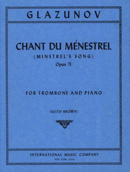 Chant du menestrel op.71 for trombone and piano