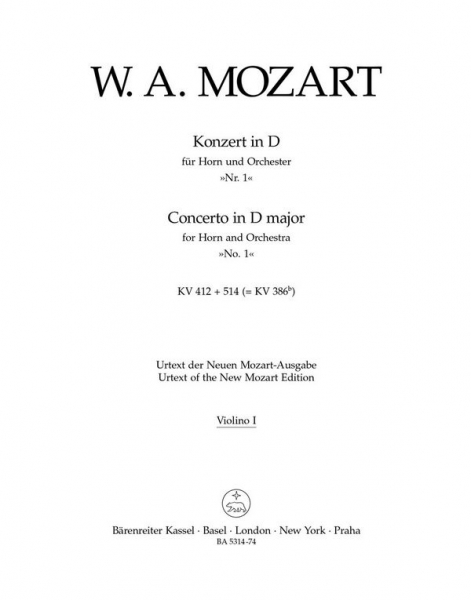Konzert D-Dur KV412 für Horn und Orchester