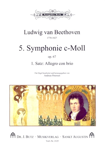 Sinfonie c-Moll Nr.5 op.67 1.Satz für Orchester für Orgel