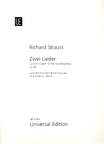 2 Lieder op.26 für Gesang (hoch) und Klavier