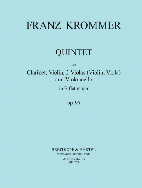 Quintett B-Dur op.95 für Klarinette und Streichquartett