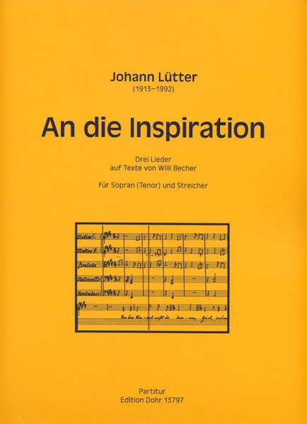 An die Inspiration für Sopran (Tenor) und Streicher