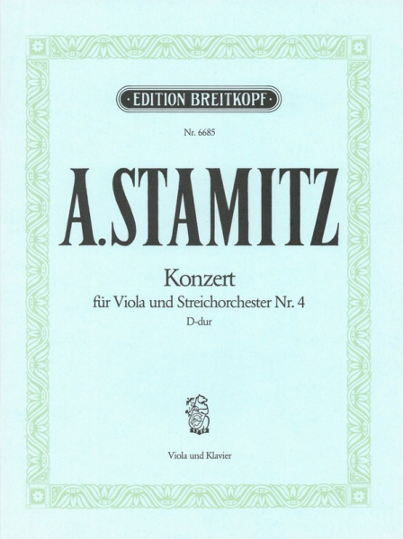 Konzert D-Dur Nr.4 für Viola und Orchester