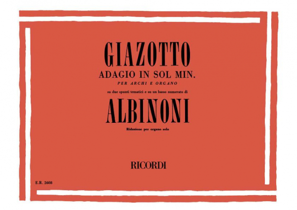 Adagio sol minore per organo