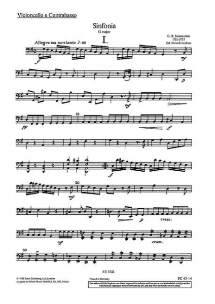 Sinfonia G-Dur für Streichorchester