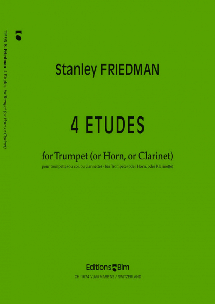 4 Etudes for trumpet (or horn, or clarinet)