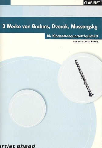 3 Werke von Brahms, Dvorak, Mussorgsky für 4-5 Klarinetten