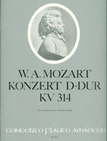 Konzert D-Dur KV314 für Flöte und Orchester für Flöte und Klavier