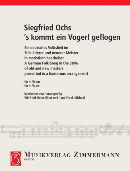 &#039;s kommt ein Vogerl geflogen für 4 Flöten