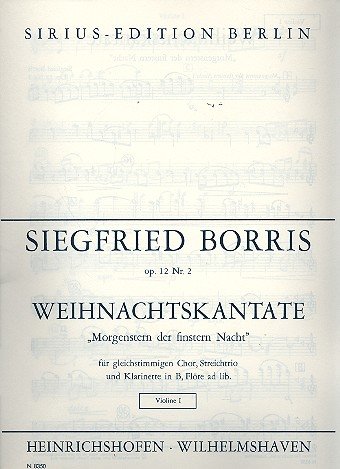 Weihnachtskantate op.12 Nr.2 für Frauenchor, Streichtrio und Klarinette