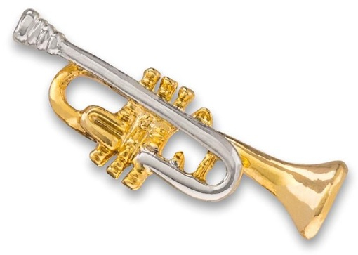 Anstecker mit Motiv Art of Music Trompete A19
