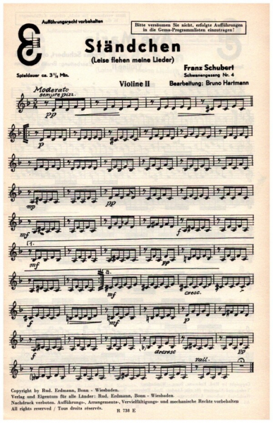 Ständchen und Ave Maria op.52,6: für Salonorchester