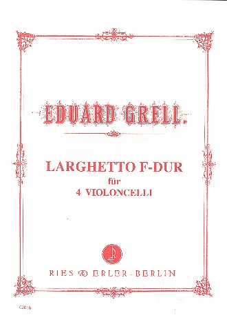 Larghetto F-Dur für 4 Violoncelli