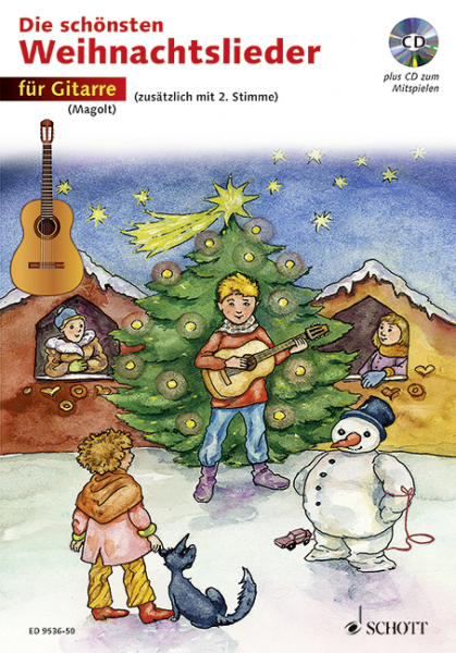 Die schönsten Weihnachtslieder (+CD) für 1-2 Gitarren (mit Text)
