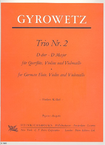 Trio D-Dur Nr.2 für Flöte, Violine und Violoncello