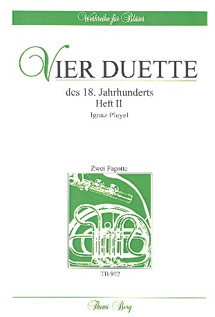 4 Duette des 18. Jahrhunderts Band 2 für 2 Fagotte