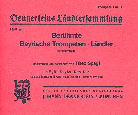 Dennerleins Ländlersammlung Band 8 für 3 Trompeten