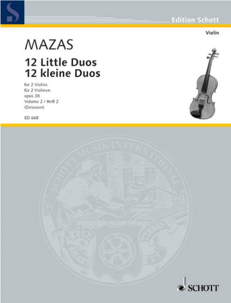 12 kleine Duos op.38 Band 2 für 2 Violinen