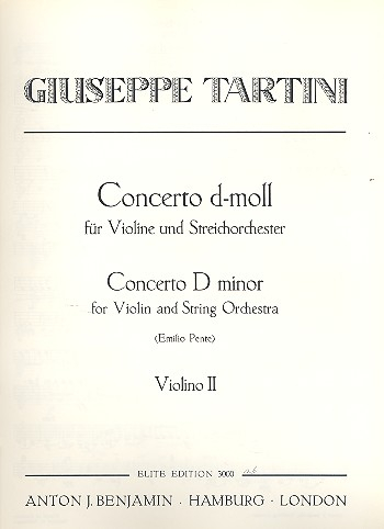Konzert d-Moll für Violine und Streichorchester