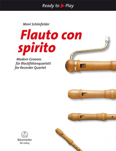 Partitur und Stimmen Flauto con spirito - Quartett Blockflöte