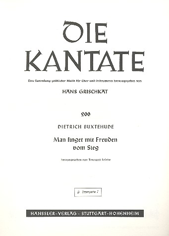 Man singet mit Freuden vom Sieg für gem Chor und Instrumente