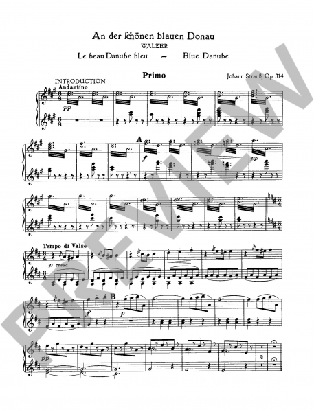 Vierhändige Stücke für Klavier Meine Strauß-Walzer