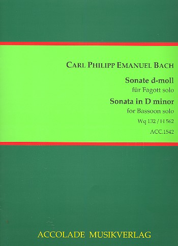 Sonate d-Moll Wq132 (H562) für Fagott