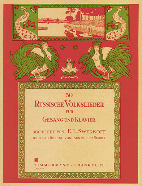 50 russische Volkslieder für Gesang und Klavier (dt/ru)