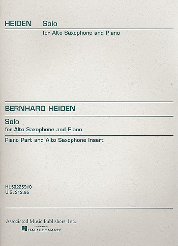 Solo for alto saxophone and piano