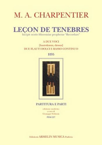 Lecon de tenebres H95 a 2 voci, 2 flauti dolce e basso continuo