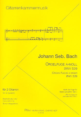 Orgelfuge a-Moll BWV539 für 2 Gitarren