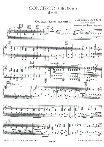 Concerto grosso d-Moll op.3,11