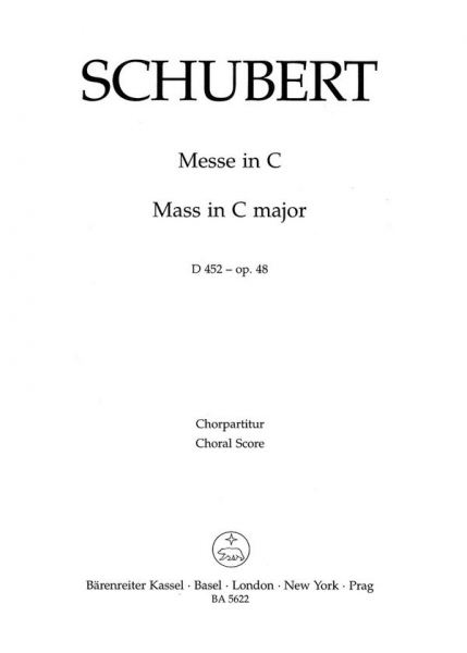 Messe C-Dur op.48 D452 für Soli, gem Chor, Orchester und Orgel