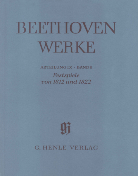 HN4354 Beethoven Werke Abteilung 9 Band 8 Schauspielmusiken Band 2 - Festspiele von 1812 und 1822