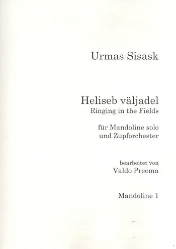 Ringing in the Fields für Mandoline und Zupforchester